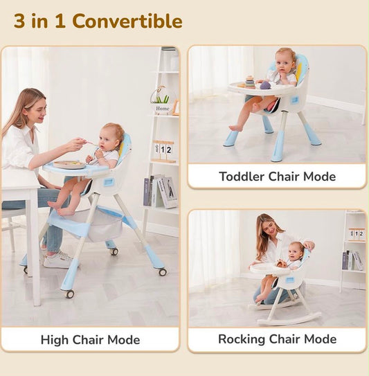 Kidspark 3 in 1 special highchair | rocker | feeding | EU standards highchair