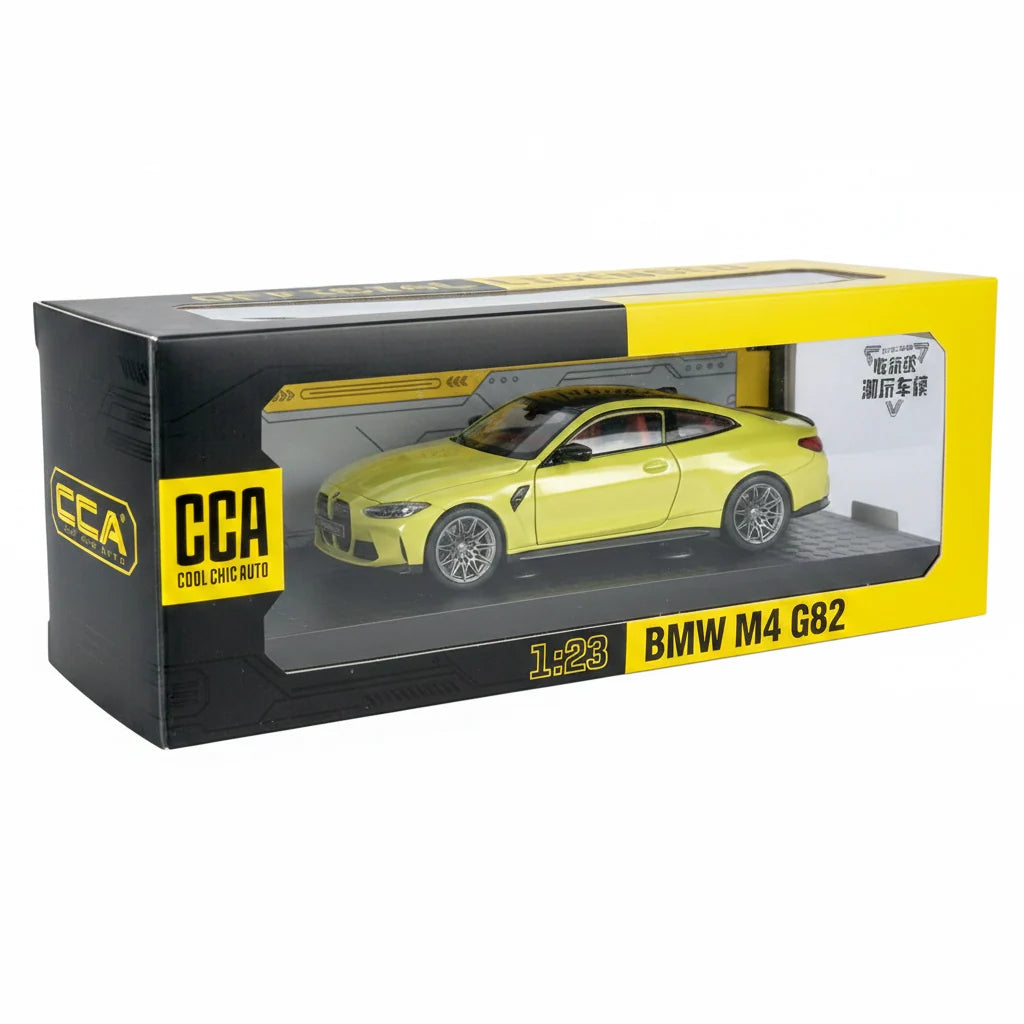 CCA 68280K BMW M4 G82 Coupe 1:24 Alloy Sports Diecast Car Model – Neon Green