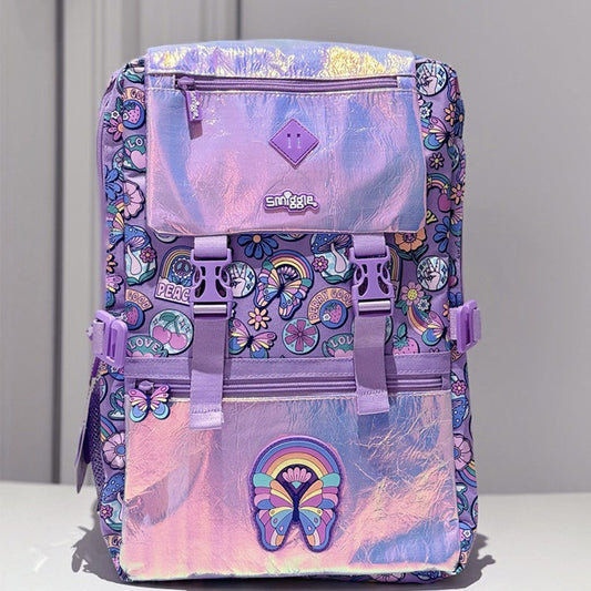 Big 18’’ Smiggle Purple Butterfly Backpack - Luxury Quality