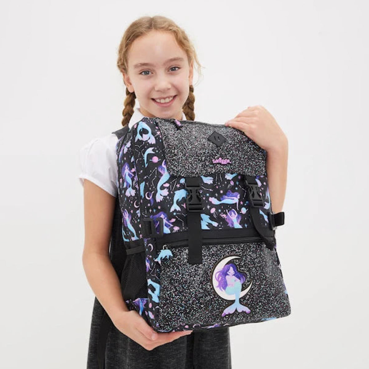 Big 18’’ Smiggle black mermaid Backpack - Luxury Quality