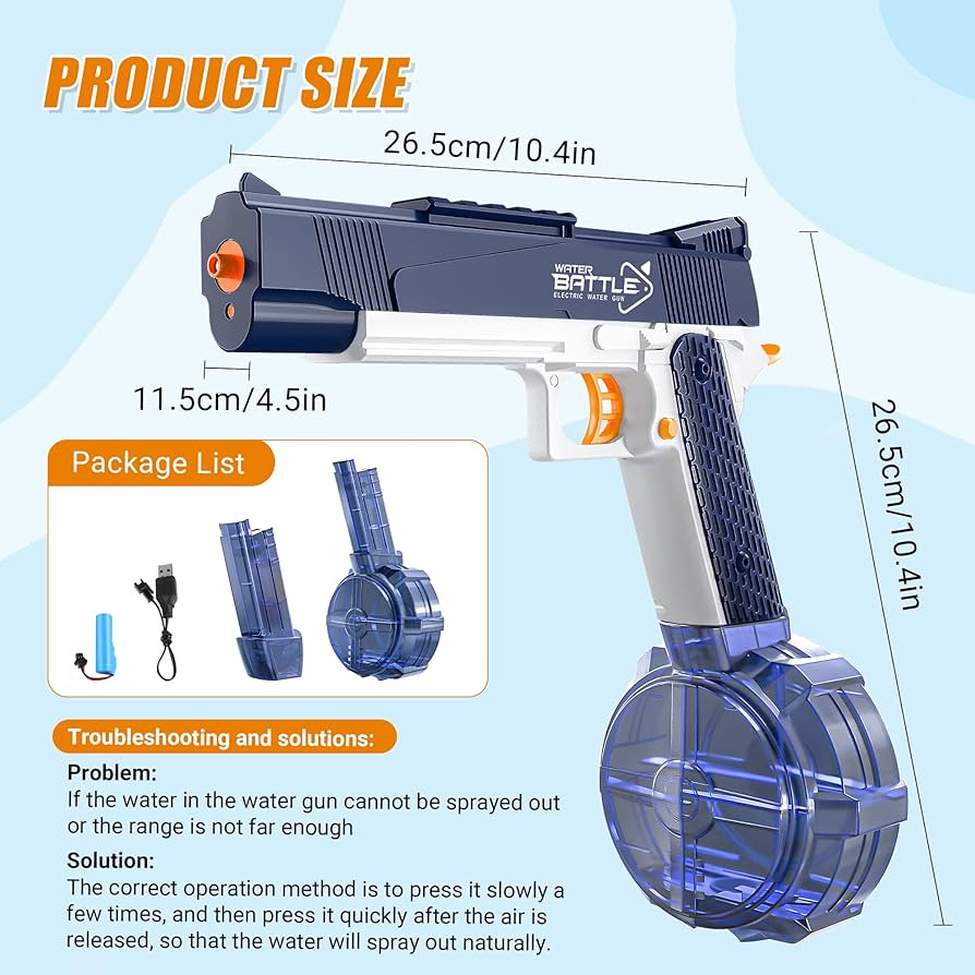 Water arms - Electric Water Gun - Kidspark