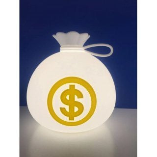 Money bag shaped silicone night lamp - Kidspark