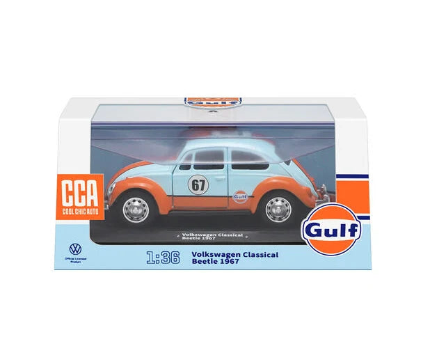 CCA 67053F 1.38 VOLKSWAGEN BEETLE 1967 Gulf Diecast Car
