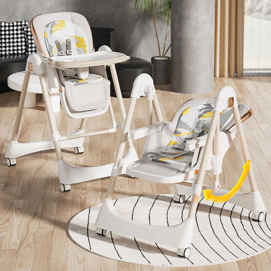 KidSpark 3-in-1 Convertible High Chair for Kids Adjustable Baby Feeding Chair with Swing | Recline | Detachable Tray | 5-Point Harness | Foldable Design | Multi-Height & Footrest Settings 6 Months to 5 Years