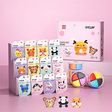 Cute pet park DIY adventure Air Dry Clay 1 pcs - Kidspark