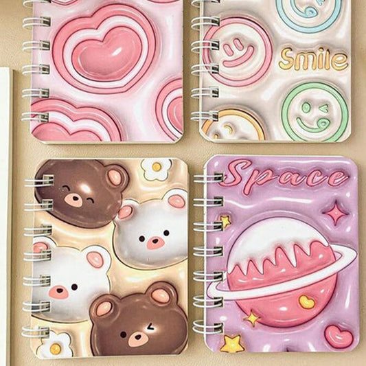 Cute printed spiral diary ( 10 X 8) cm - Kidspark