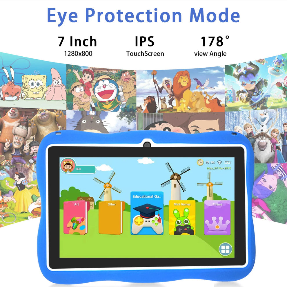 LearnTab - 7” Kids Learning Tablet| Parental Control | WiFi - Kidspark