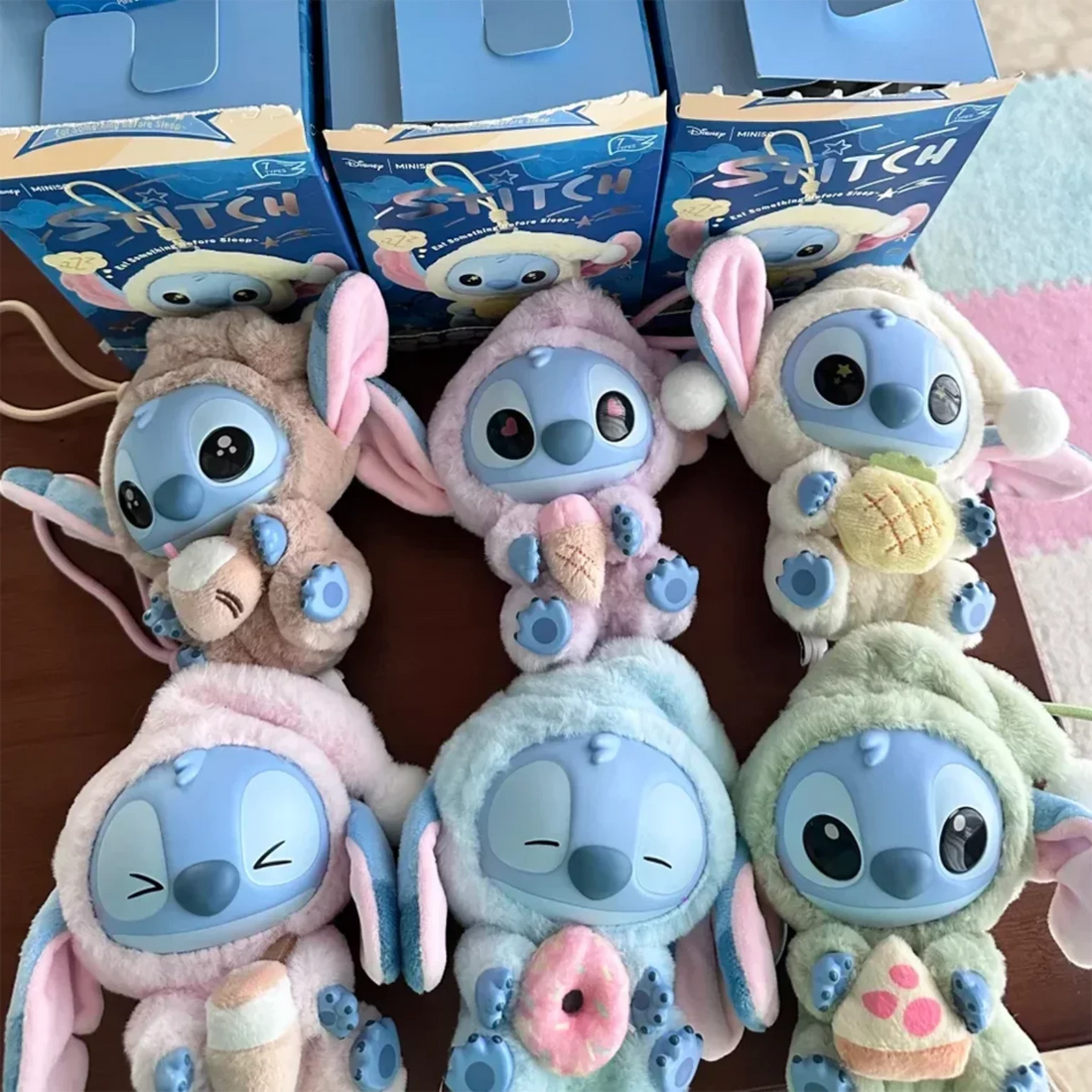 Miniso stitch, eat something before sleep series blind box