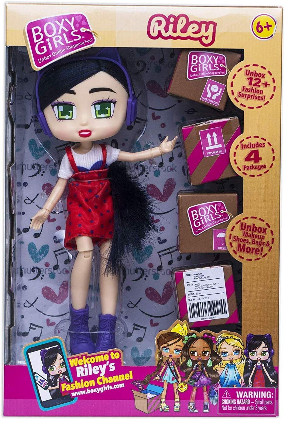 Boxy girls Riley, 12+ surprises doll - Kidspark