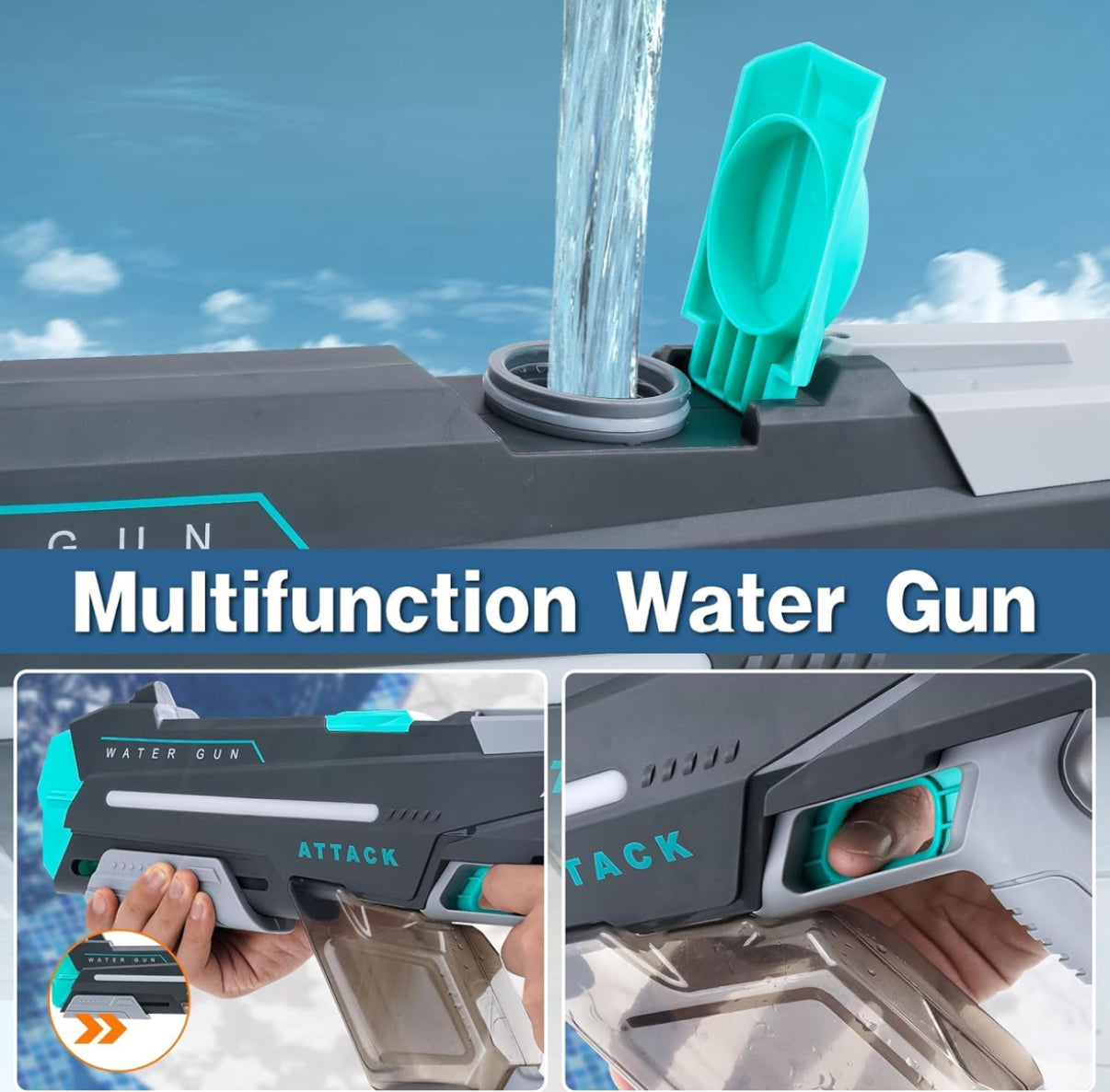 Water Arms | Hydroblaze 2.0 electric water gun | 20-32 ft