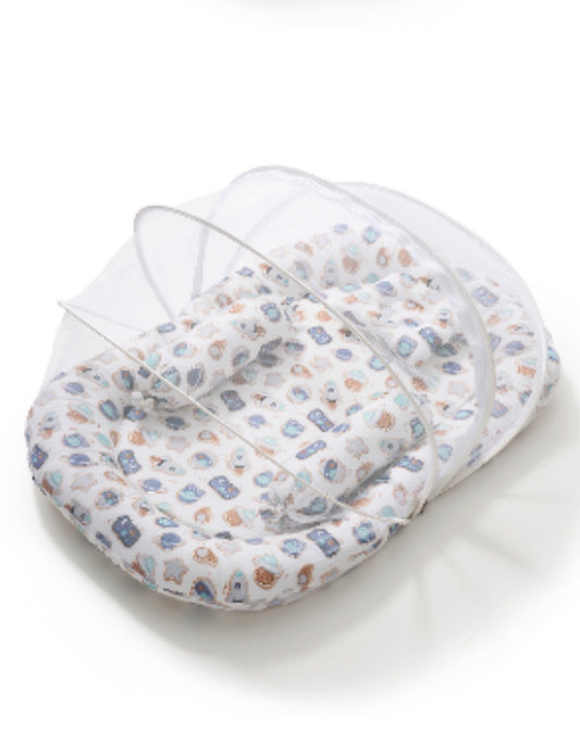 Kidspark neo | baby crib | mosquito net | side pillows