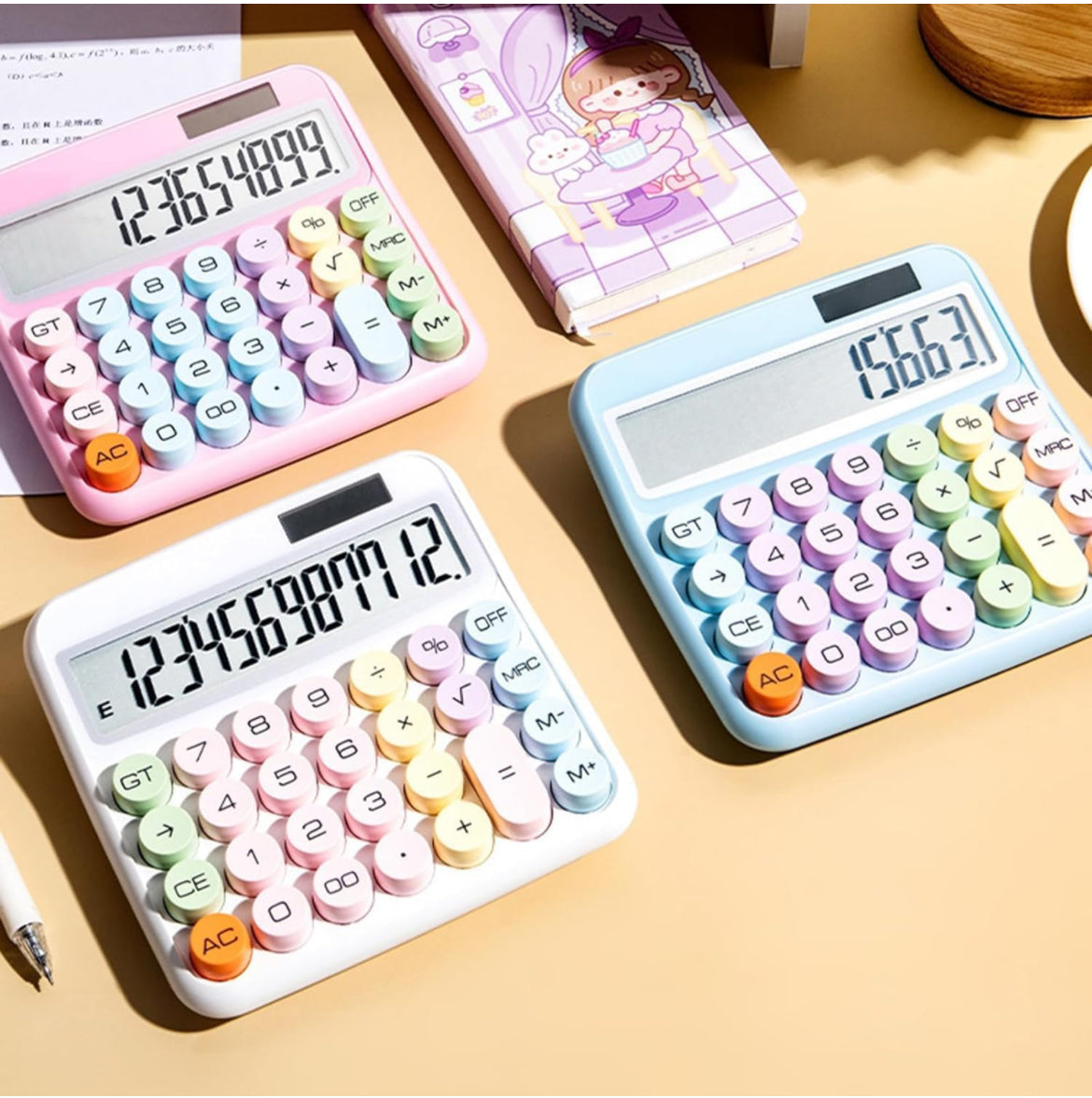 Candy calculator, mechanical, electrical, cute