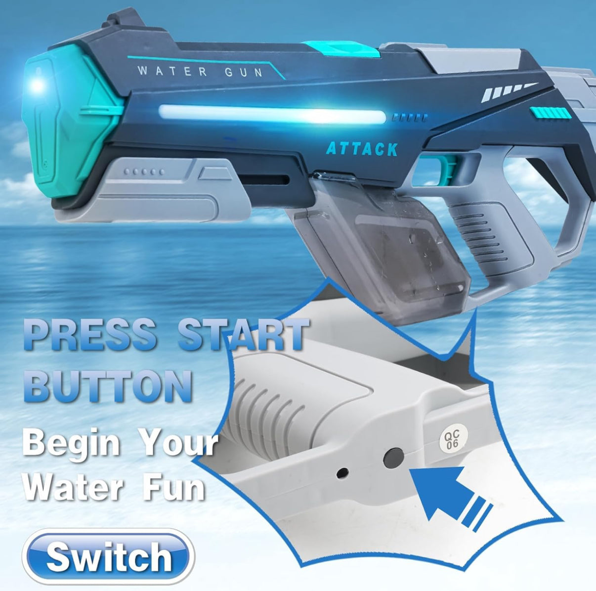 Water Arms | Hydroblaze 2.0 electric water gun | 20-32 ft