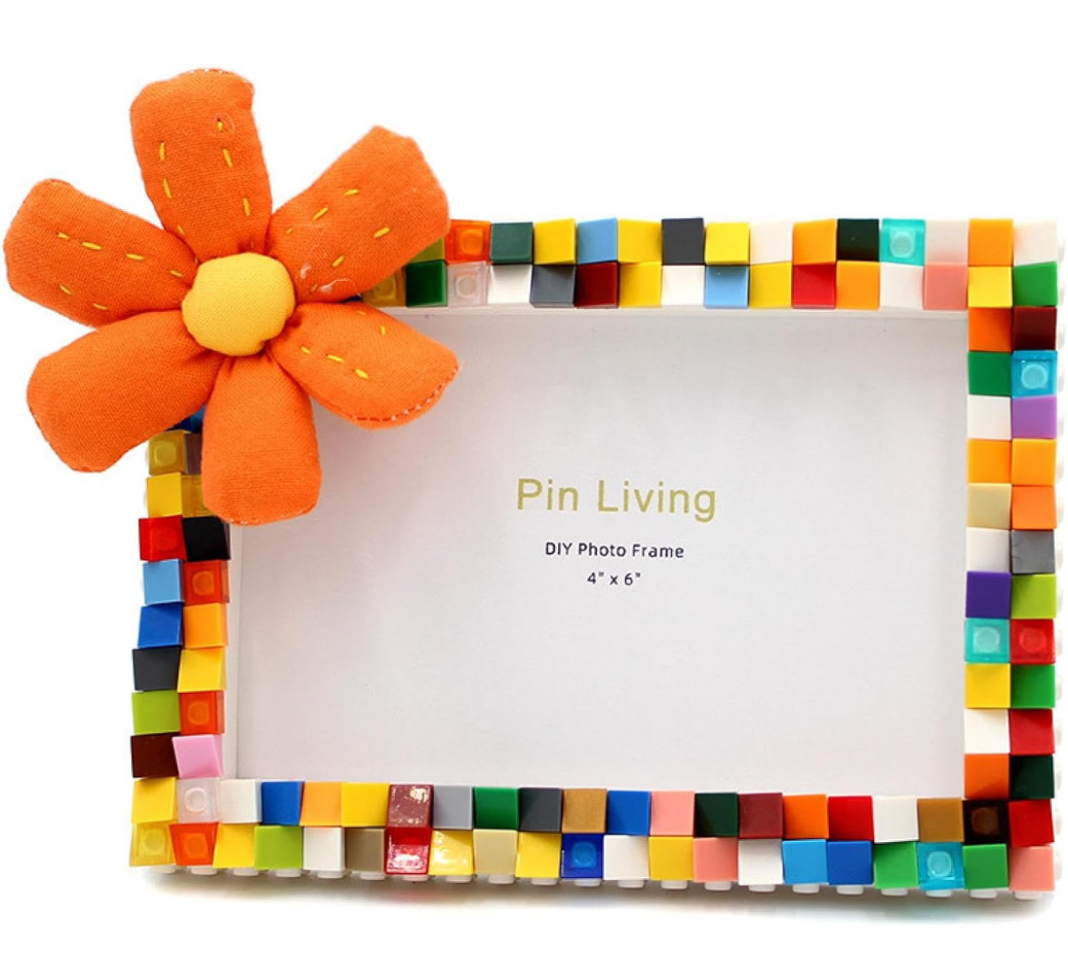 Building blocks DIY lovely flower photo frame! ( 4’ X 6’ )