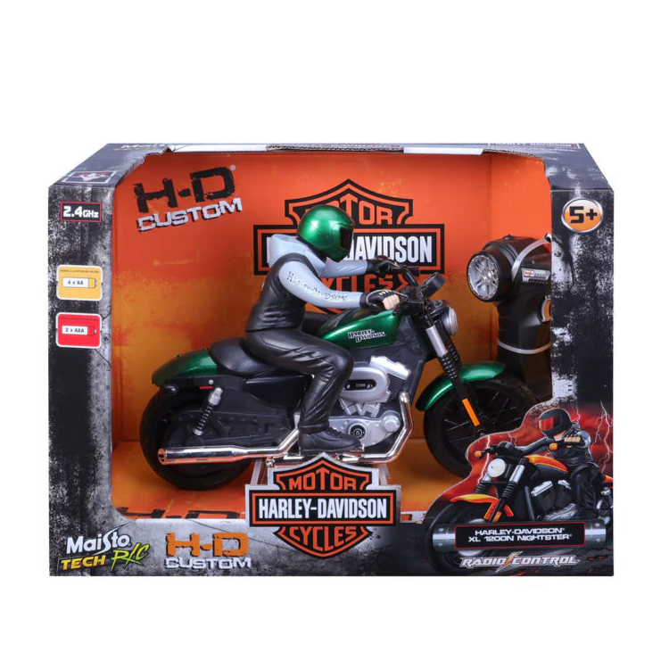 Maisto Tech R/C Harley Davidson Xl1200n Nightster Orange Remote Control Motorbike
