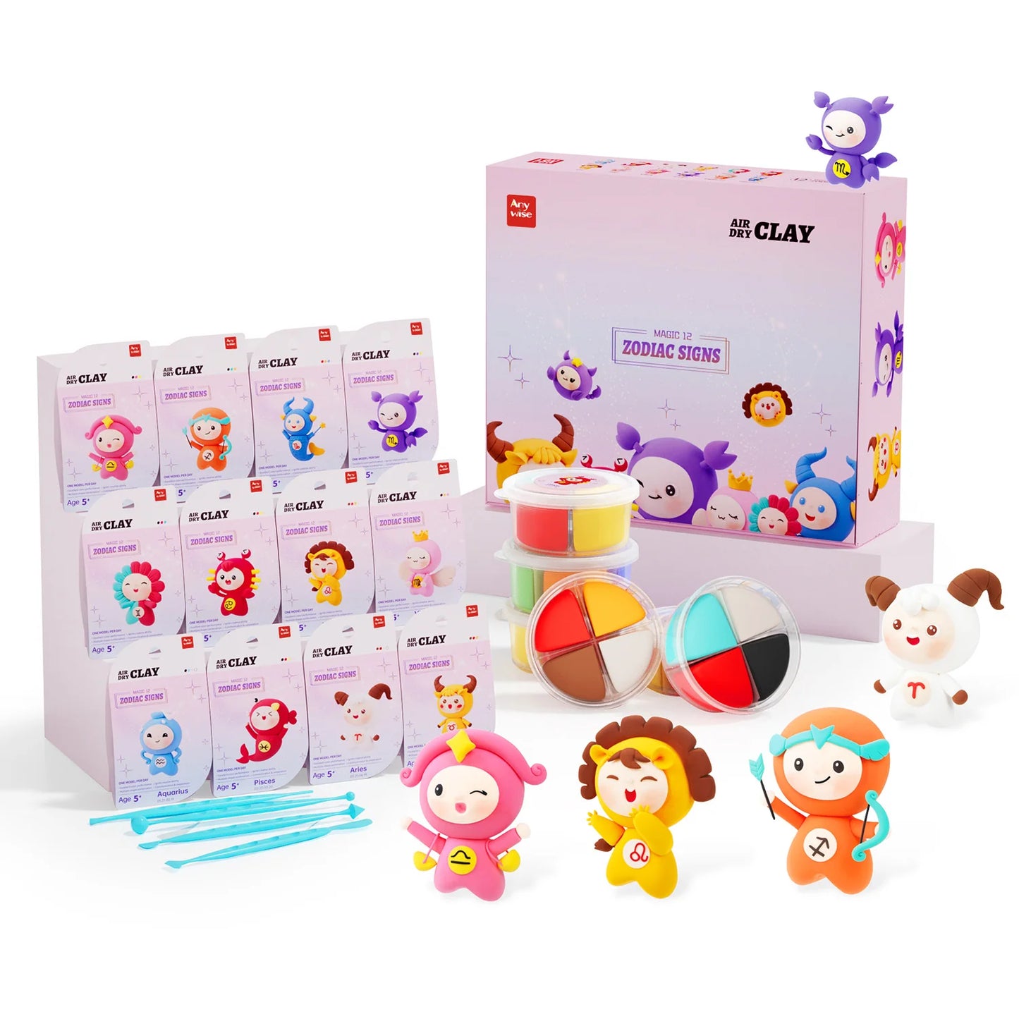 Zodiac signs DIY adventure Air Dry Clay 1 pcs - Kidspark