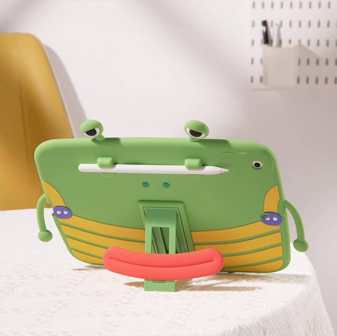 Quirky frog IPad case with stylus and table holder(case) - Kidspark