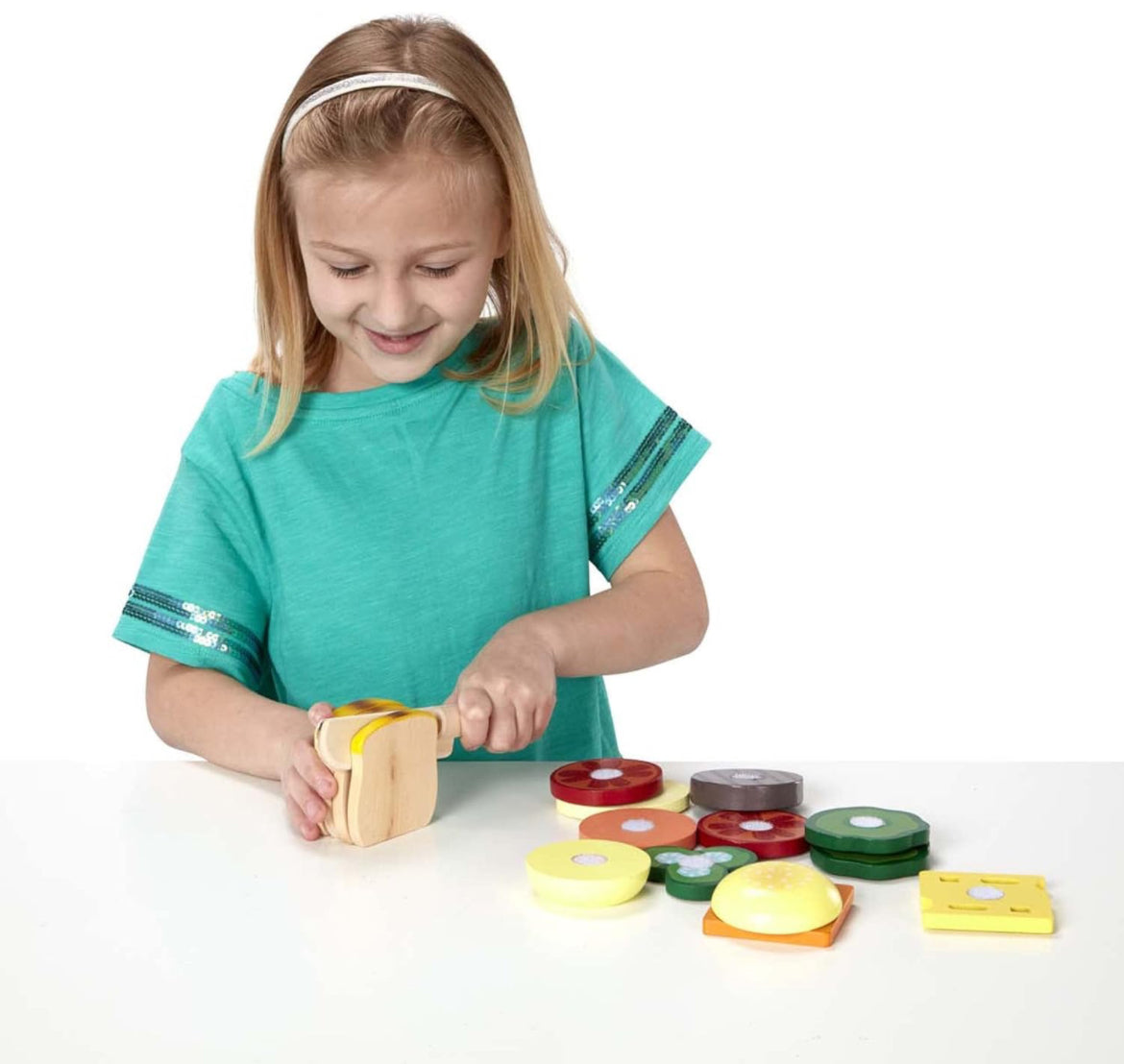Mellissa and Doug burger wooden DIY kit - Kidspark
