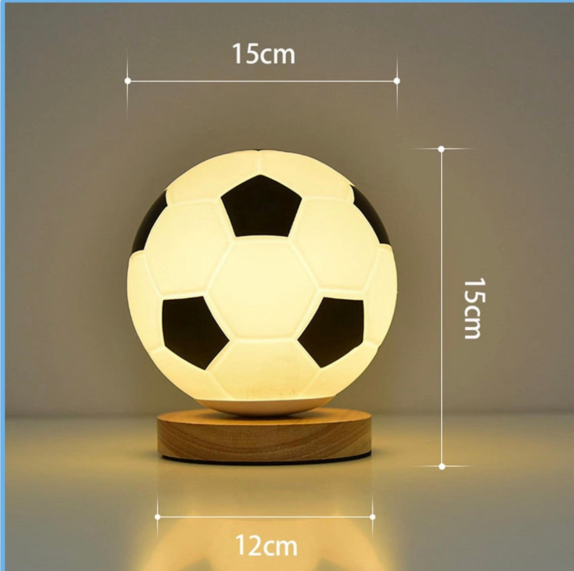 Silicone football lamp/ nightlight (no base)