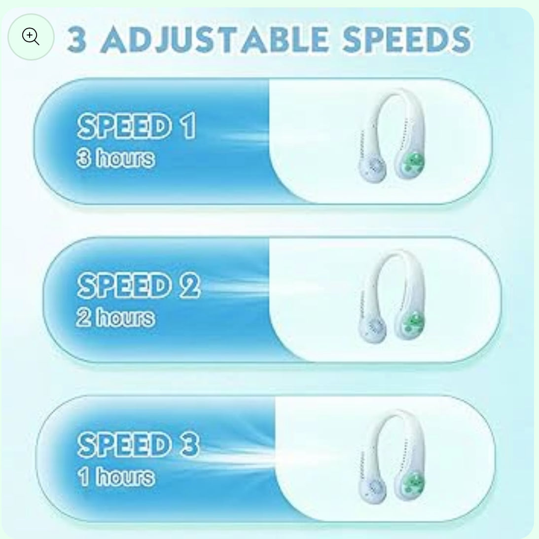 Stylist neck fan- Rechargeable personal Fan - Kidspark