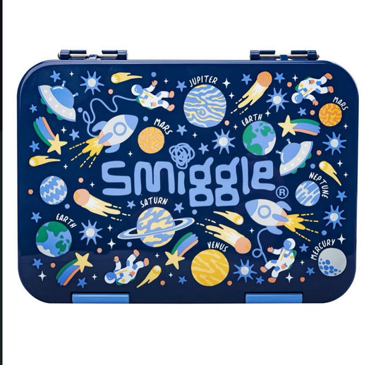 Smiggle space Happy Medium Bento 758 ML Lunchbox | Leakproof