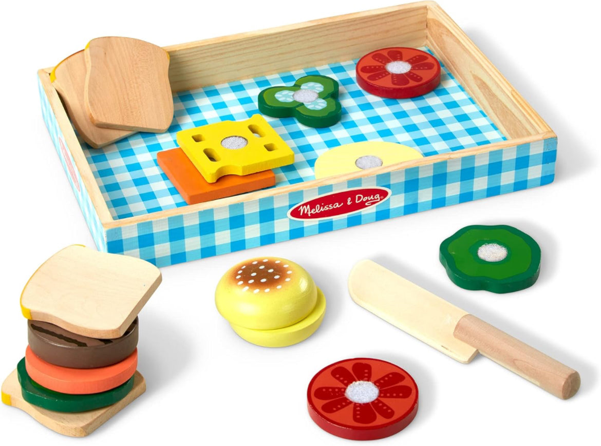 Mellissa and Doug burger wooden DIY kit - Kidspark