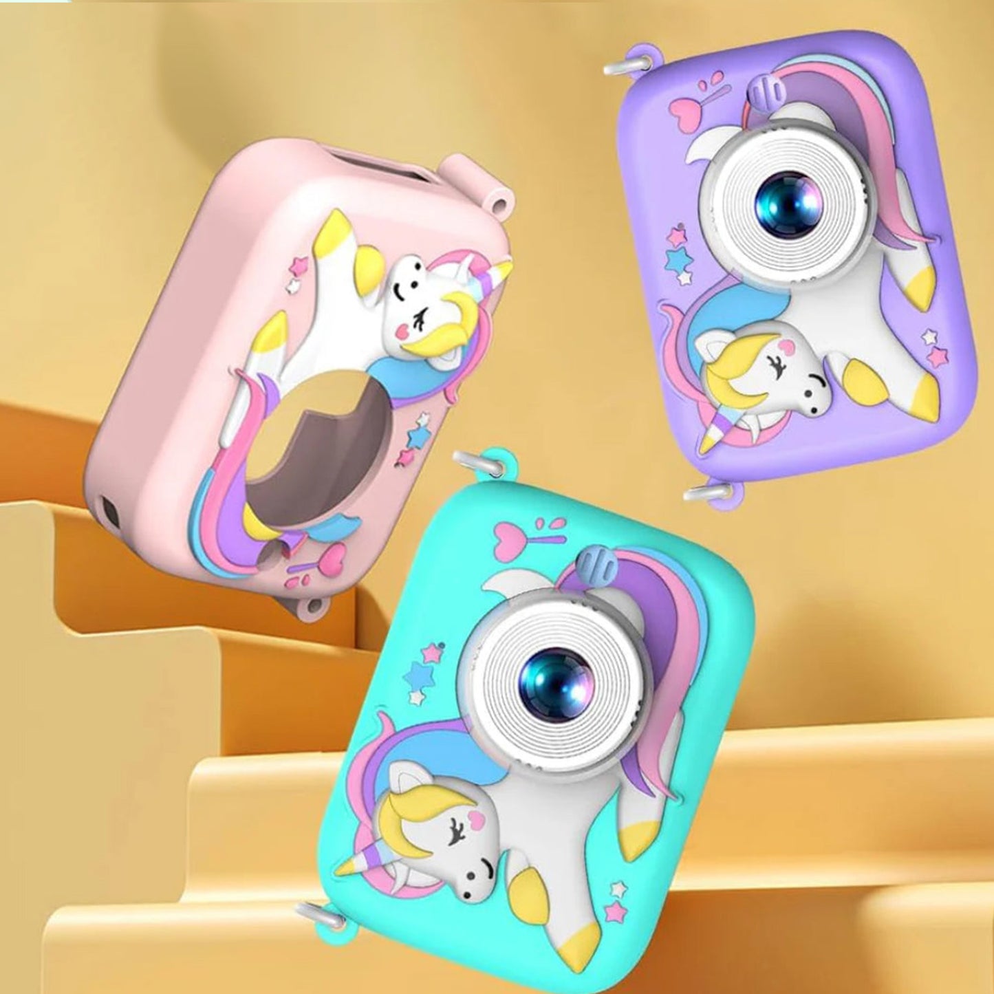 Unicorn fun camera for kids- 1080P | Auto Focus and games