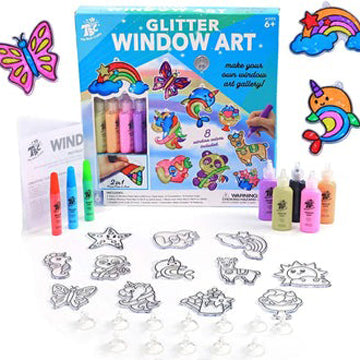 Glitter Window Art for Kids: Sparkling Creativity and Mess-Free Fun