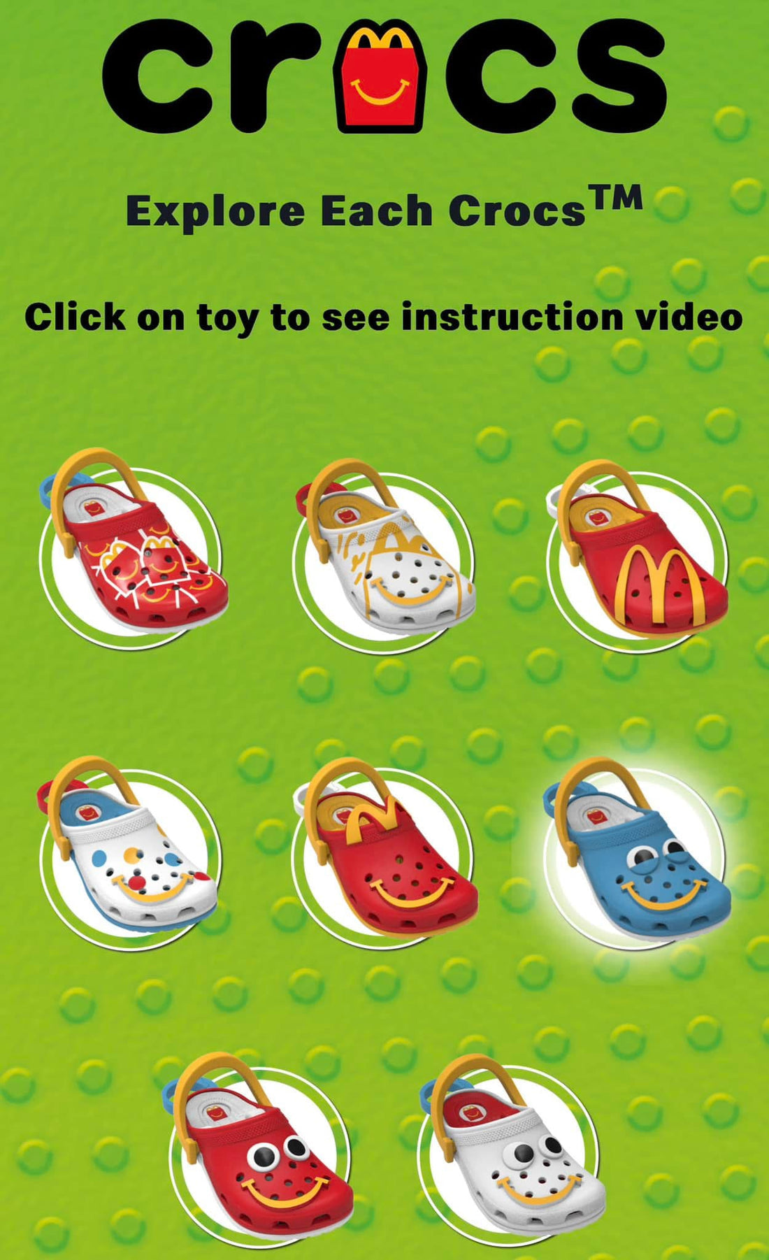 McDonald’s X crocs | Happy meal surprise box
