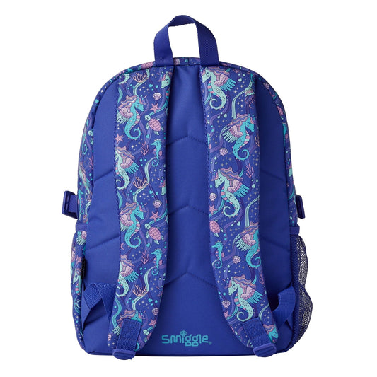 Smiggle - 16 inch Premium glitter sea horse Backpack