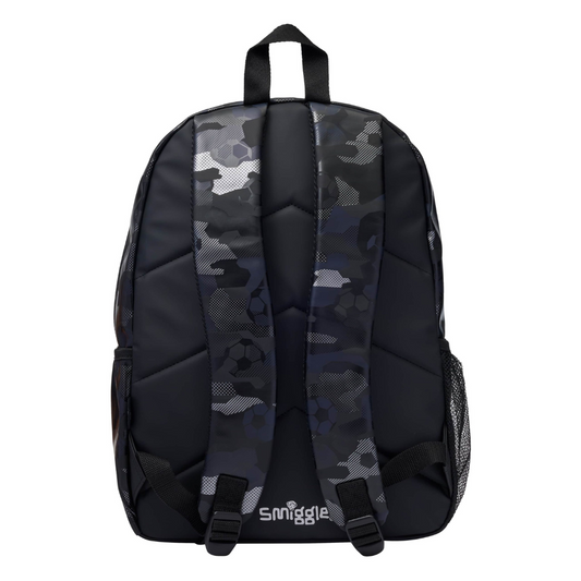 Smiggle - 16 inch Premium black football Backpack