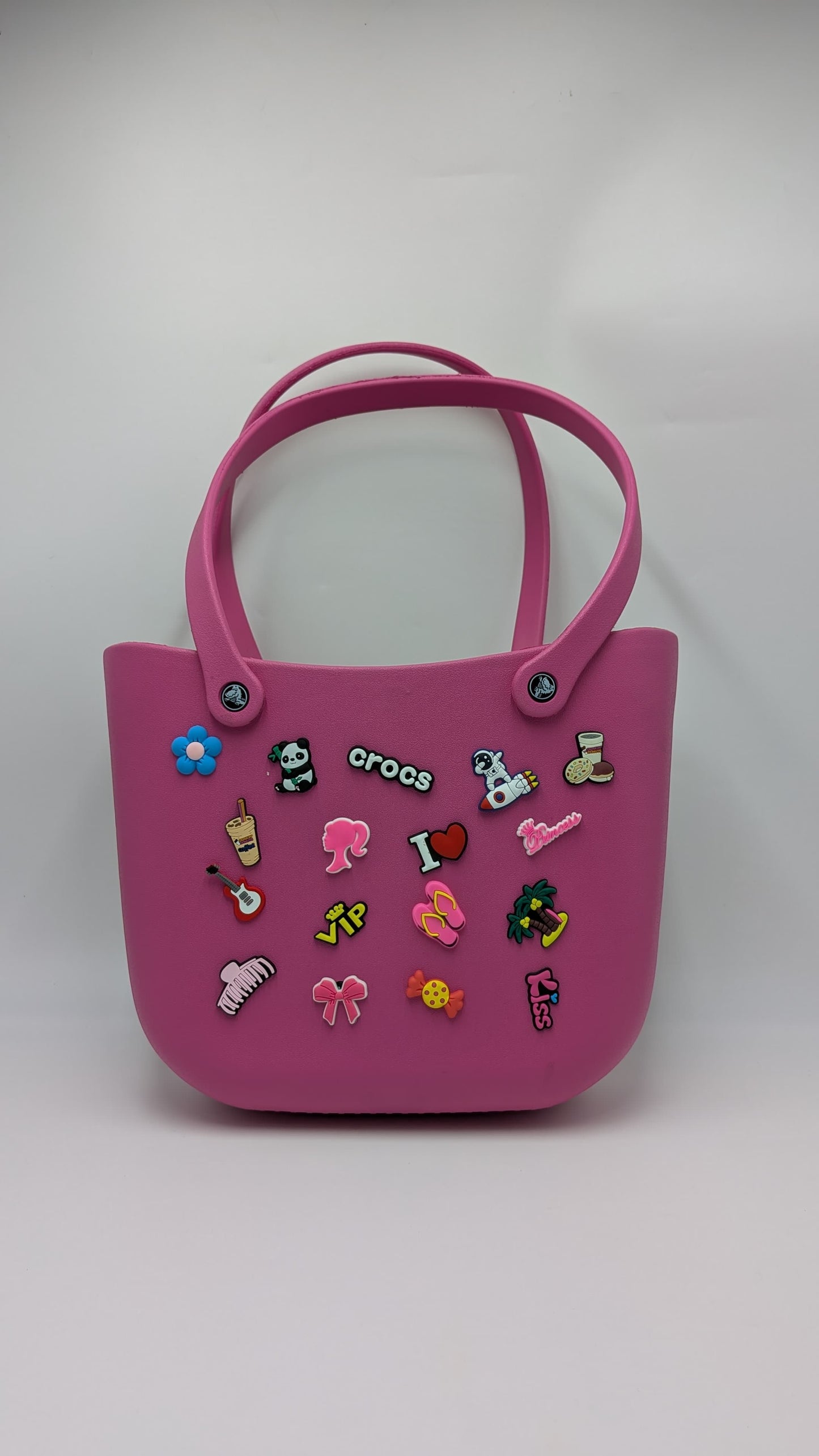 Crocs - big beach bag with jibbitz