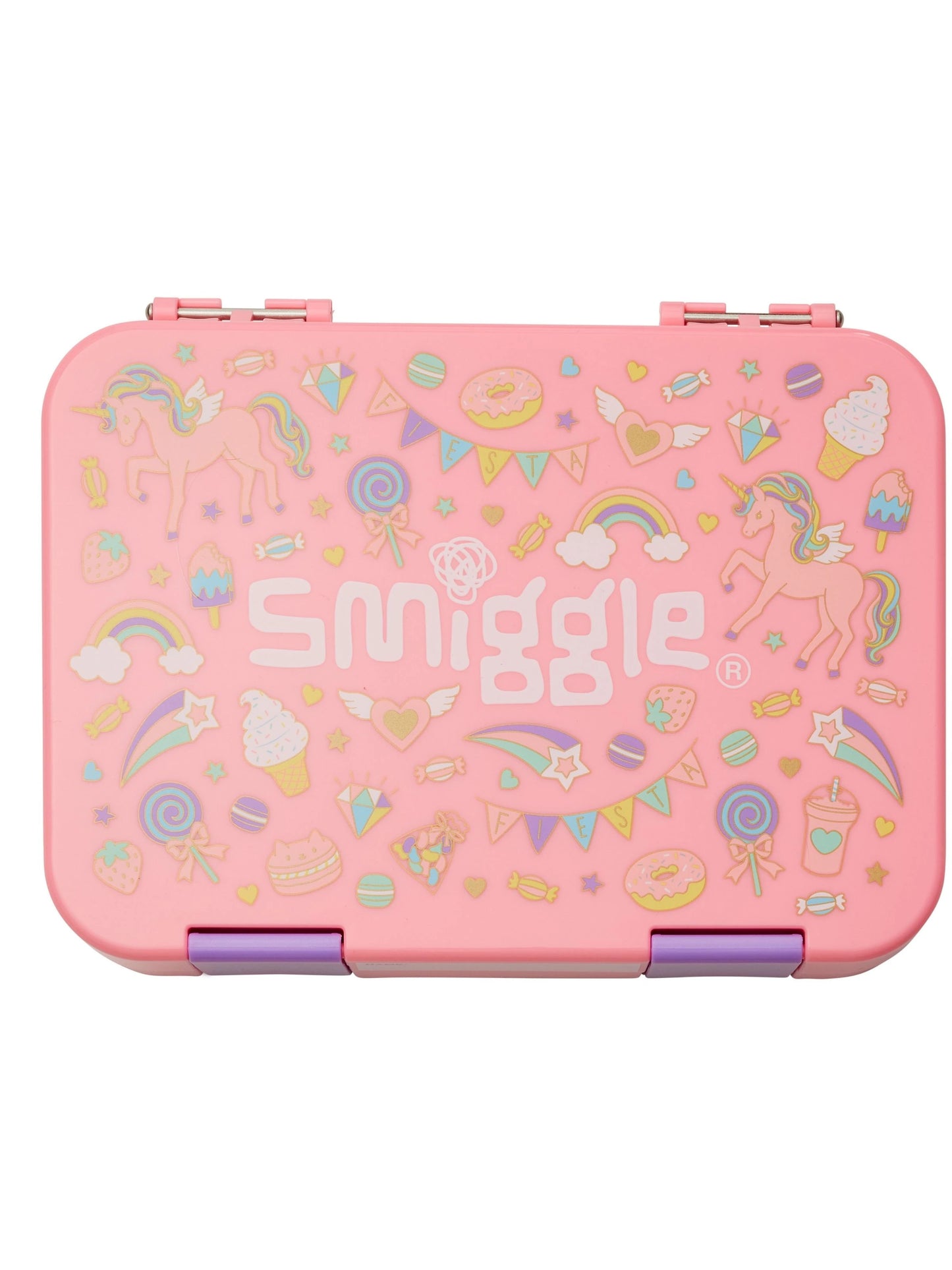 Smiggle unicorn art Happy Medium Bento 758 ML Lunchbox | Leakproof