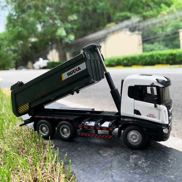 Huina 1718 die cast Metal Dump Truck 1:50 static Scale model