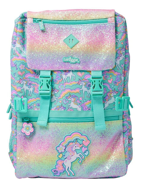 Big 18’’ Smiggle glitter unicorn Backpack - Luxury Quality