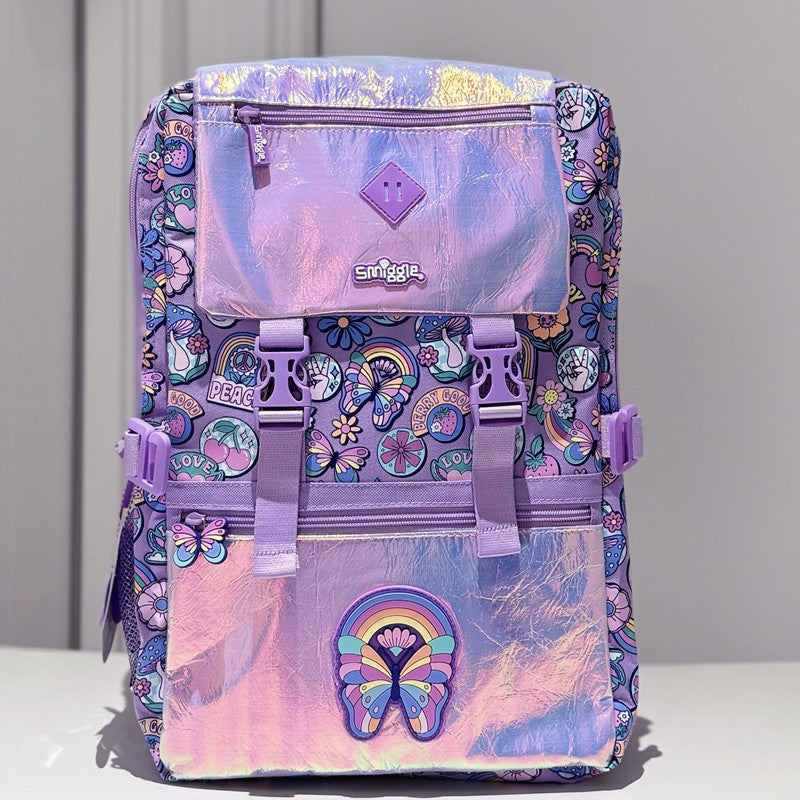 Big 18’’ Smiggle Purple Butterfly Backpack - Luxury Quality
