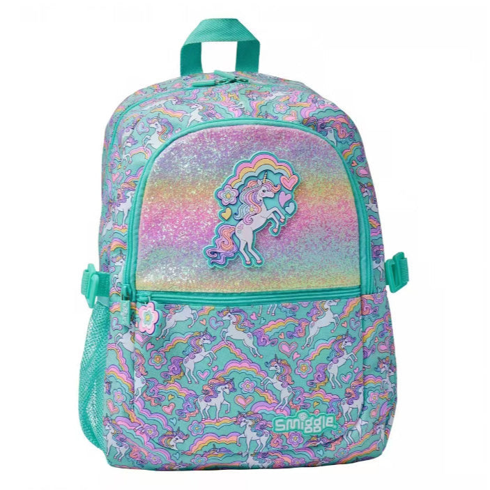 Smiggle - 16 inch Premium Rainbow unicorn Backpacks