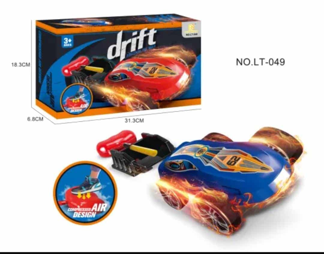 Drift car, air compression powered car toy - Kidspark