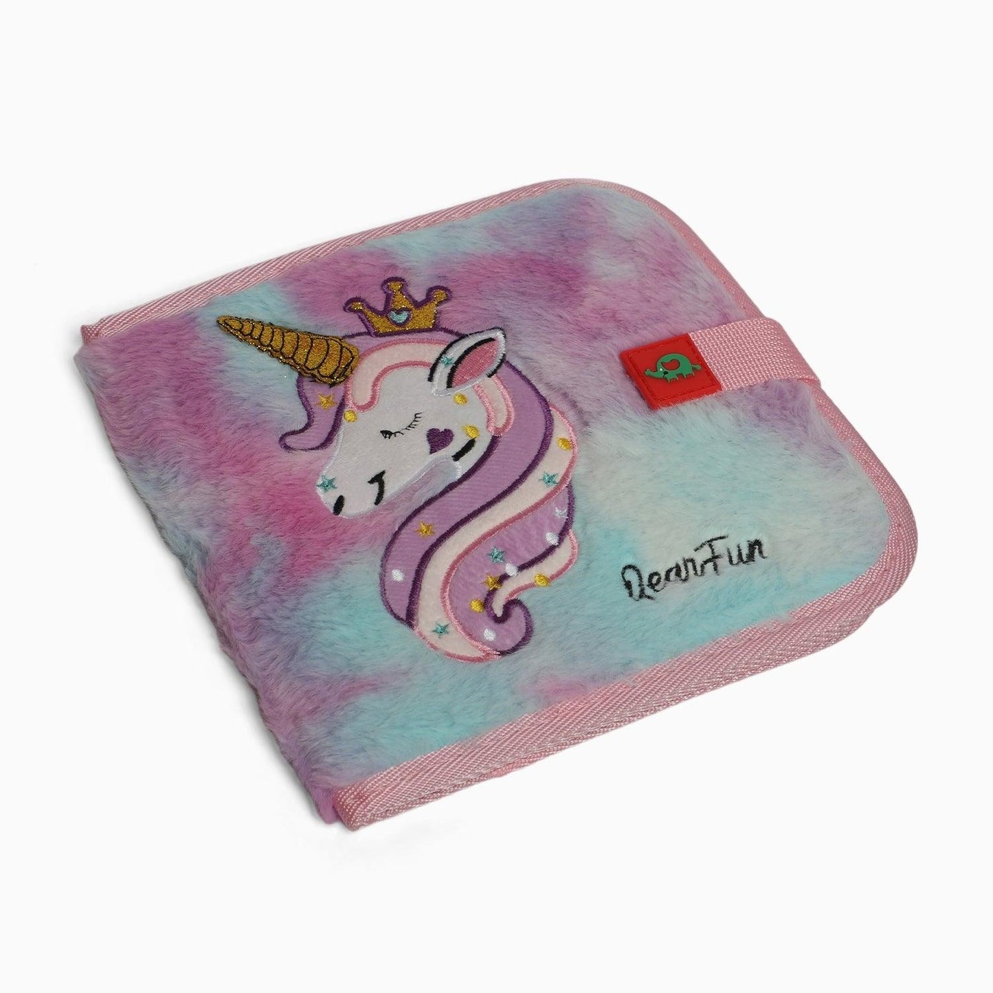 Premium Quality FUR unicorn Kids Erasable Doodle Book - Random Print - 6 sided 4 markers - Kidspark