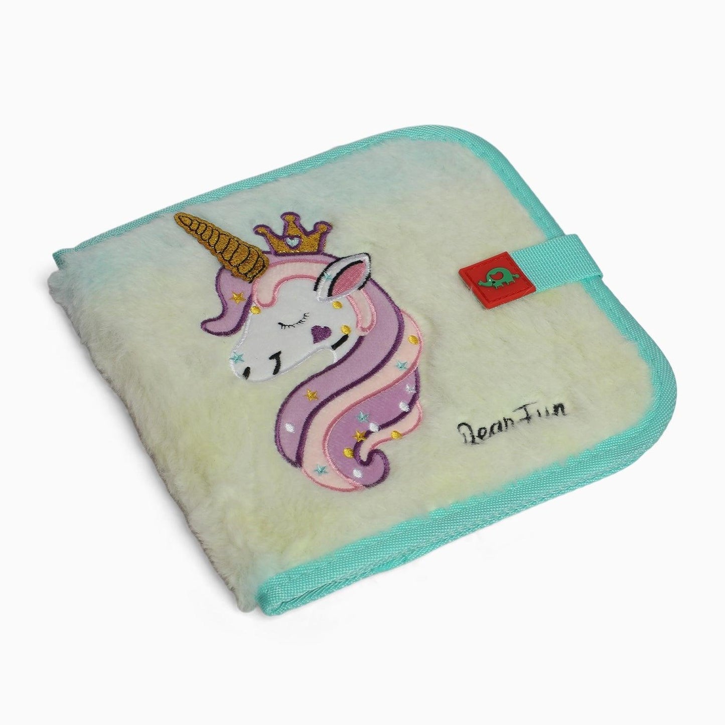 Premium Quality FUR unicorn Kids Erasable Doodle Book - Random Print - 6 sided 4 markers - Kidspark