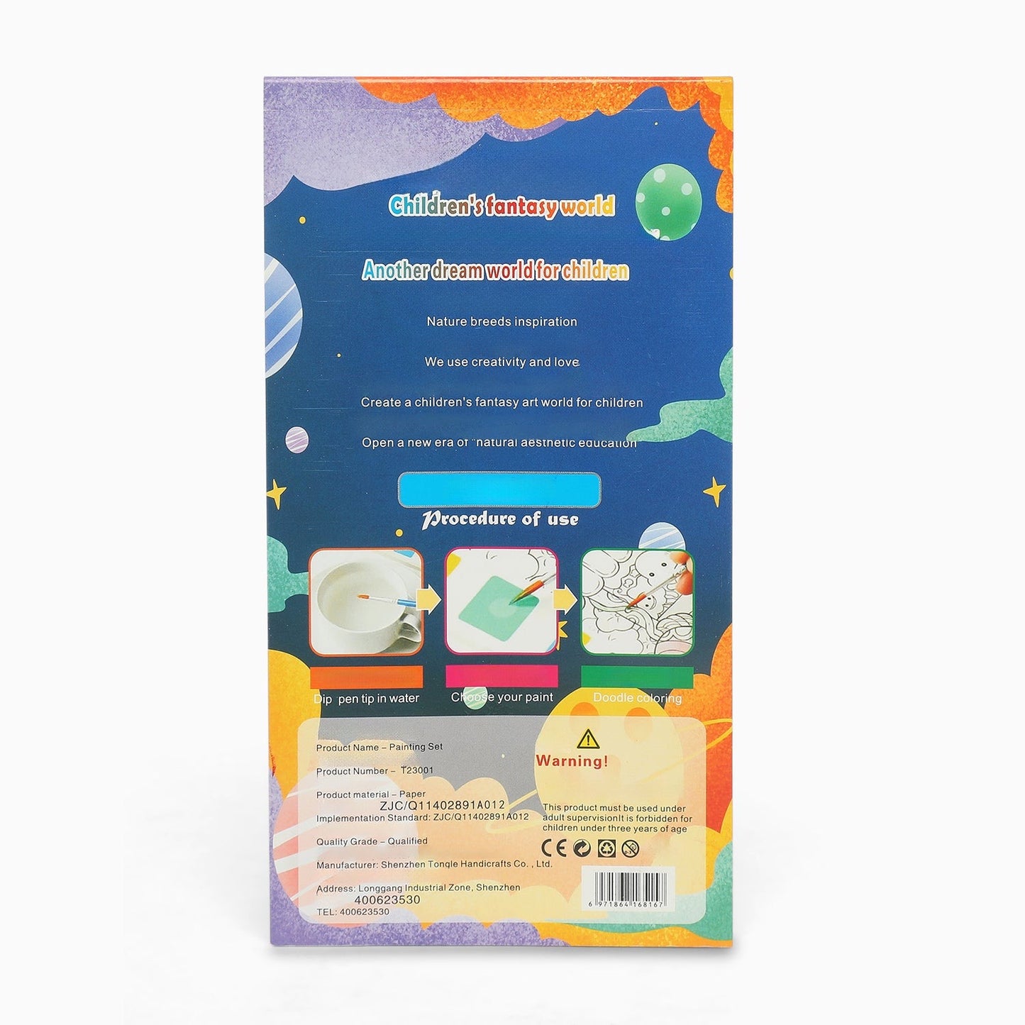 paint book with printed pages & inbuilt color-random boy print-for your painting solutions - Kidspark