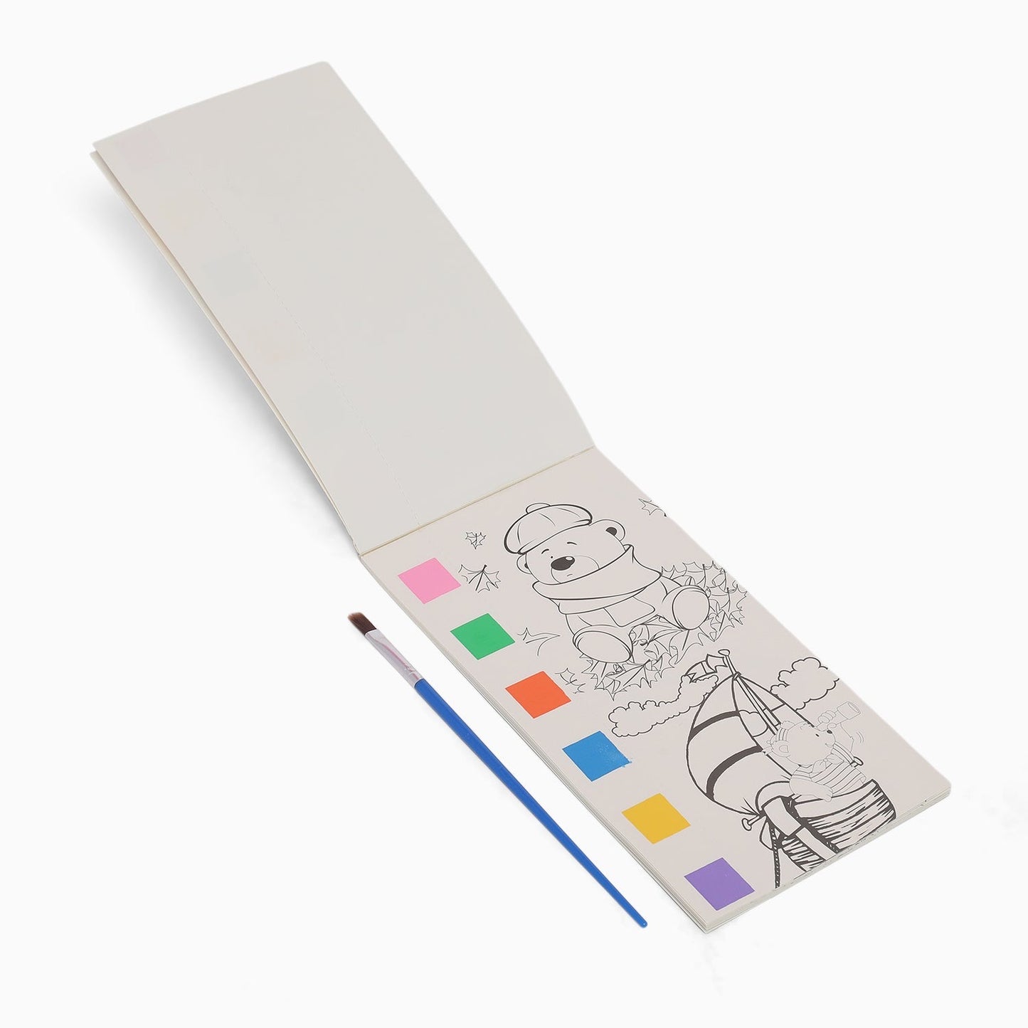 paint book with printed pages & inbuilt color-random boy print-for your painting solutions - Kidspark