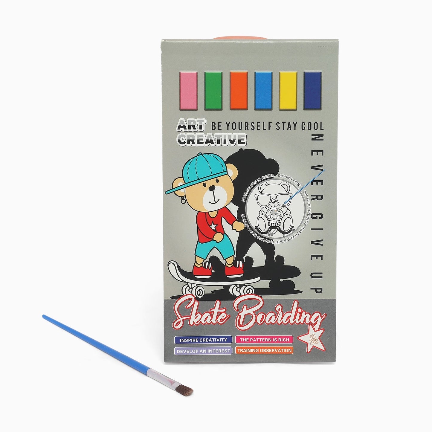 paint book with printed pages & inbuilt color-random boy print-for your painting solutions - Kidspark