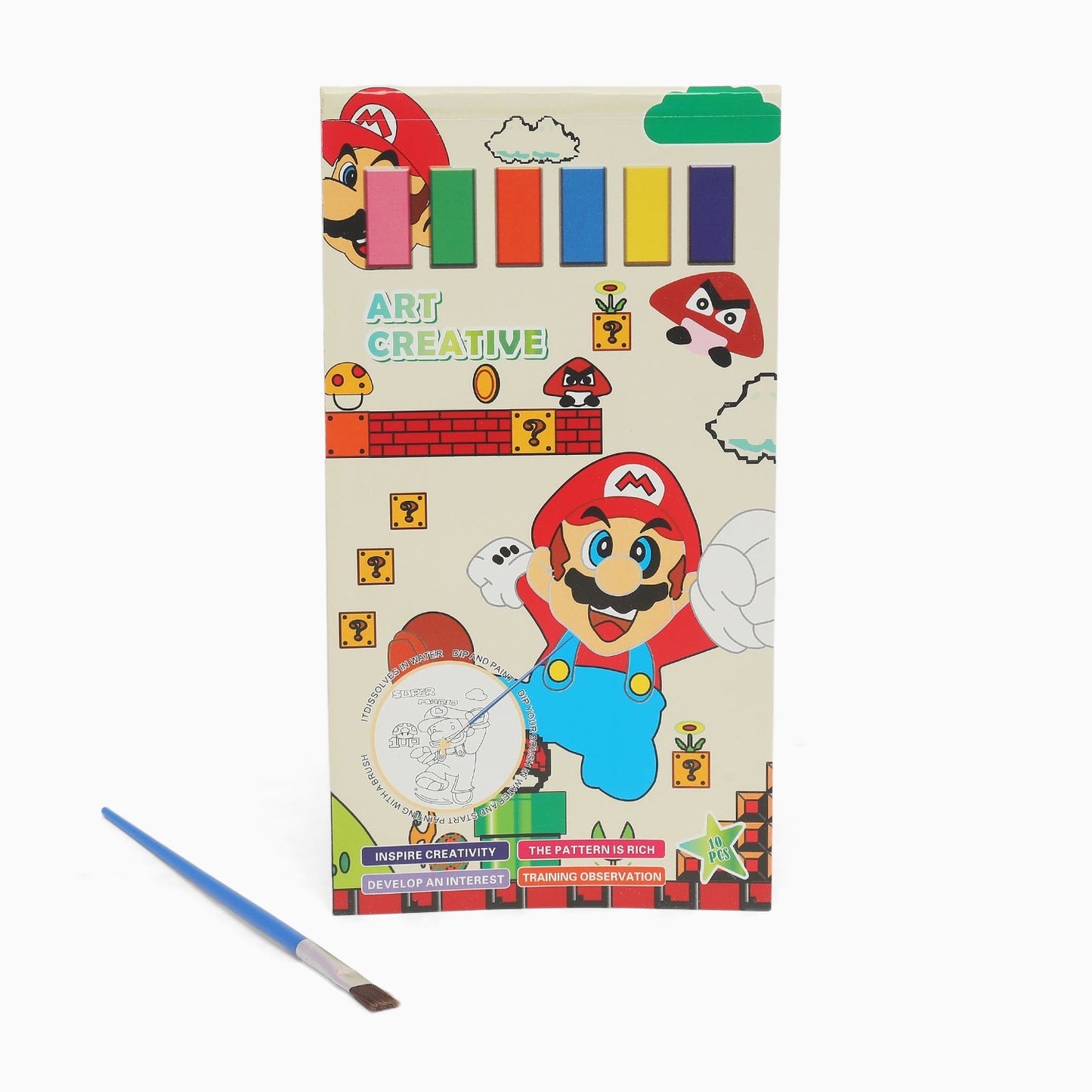 paint book with printed pages & inbuilt color-random boy print-for your painting solutions - Kidspark