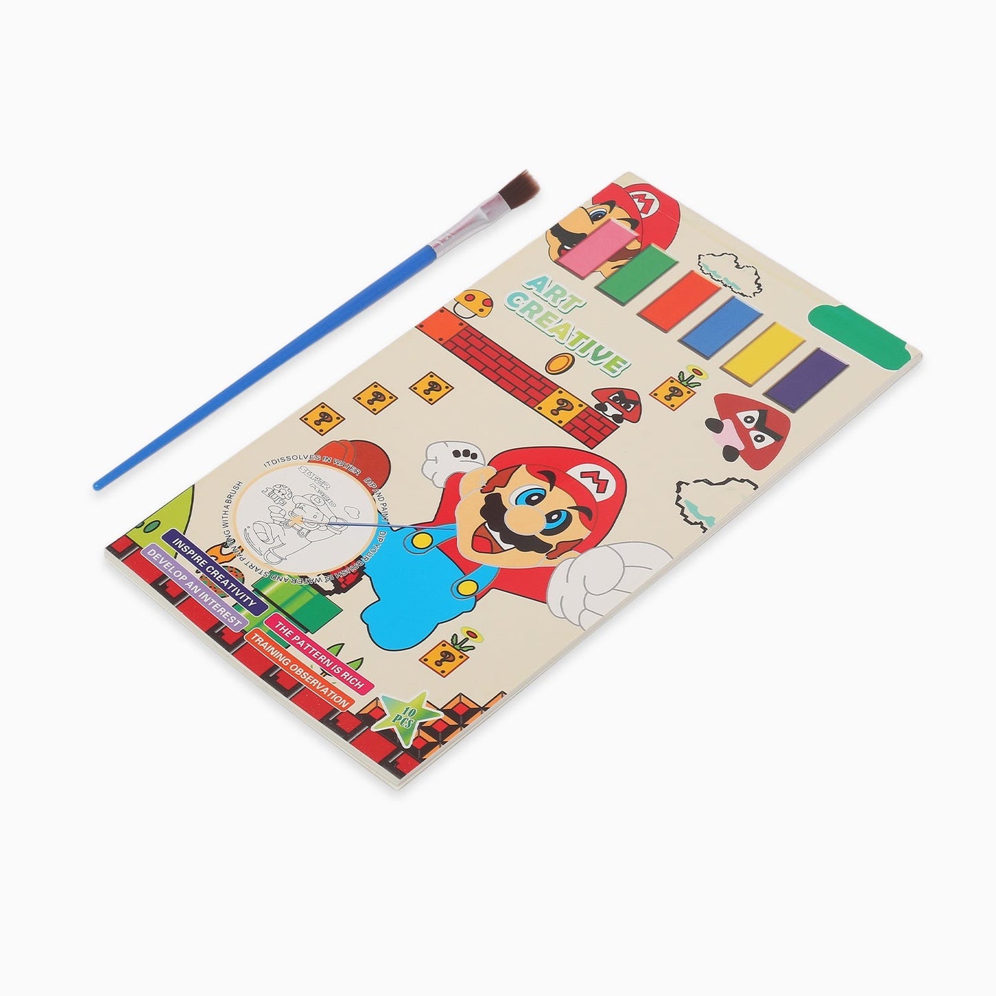 paint book with printed pages & inbuilt color-random boy print-for your painting solutions - Kidspark