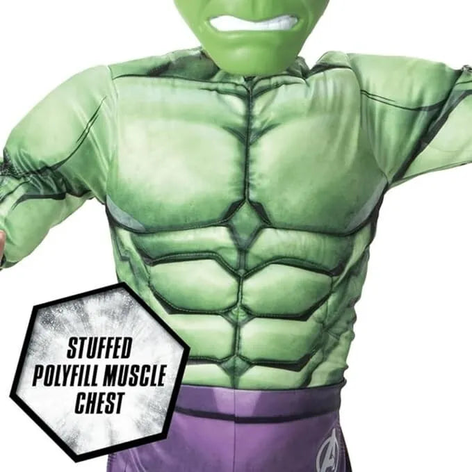 HULK muscle chest and mask costume set (small) - Kidspark