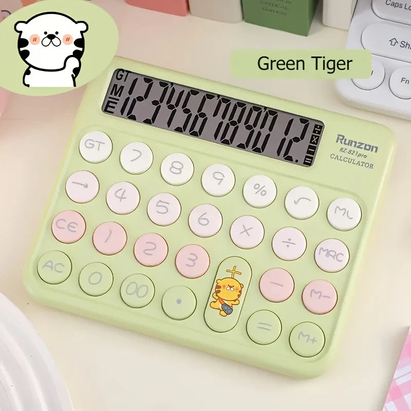 Cutsy green lion calculator