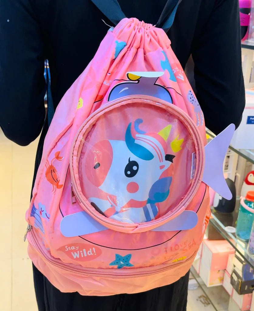 Dino and Unicorn Themed Swimming Backpack - Perfect for The Pool or Beach - Kidspark