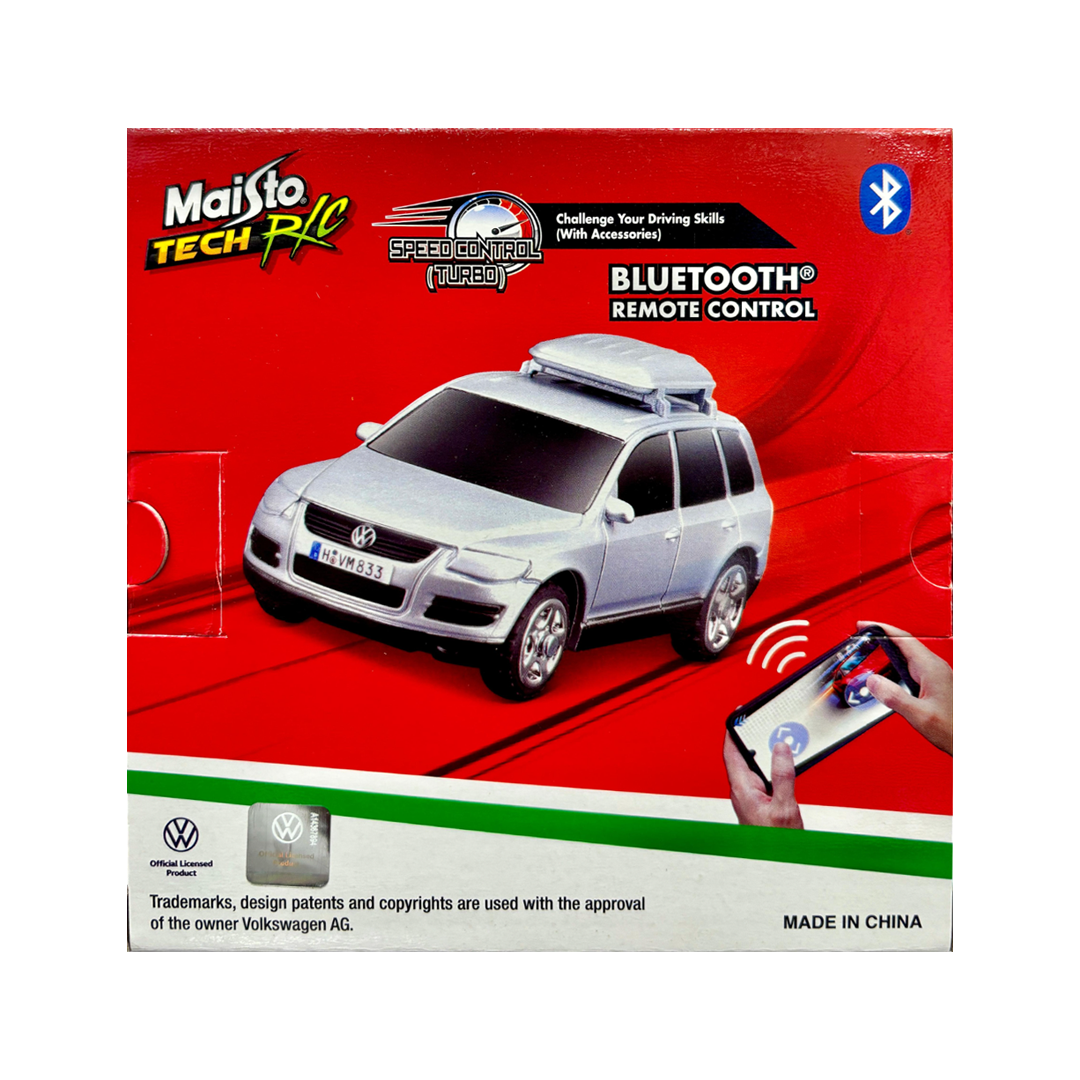 Maisto to Tech R/C Volkswagen Touareg Car Bluetooth Remote Control 1/64 scale (Silver)
