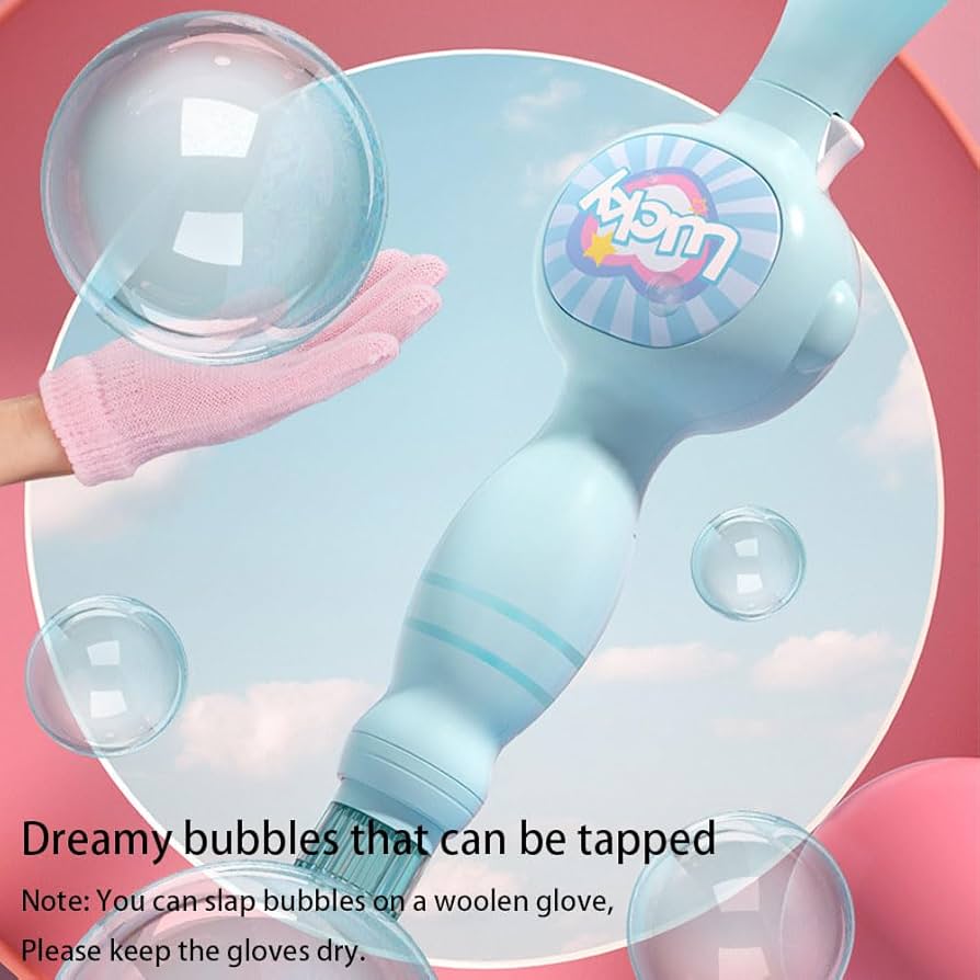 Smoke Bubble Machine - Fog Bomb Maker unbreakable bubbles with gloves